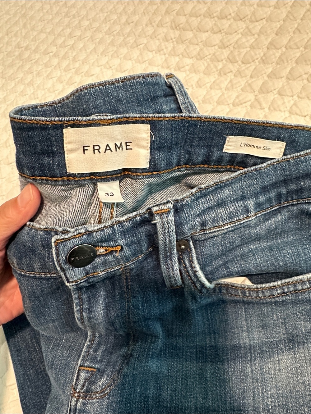 Frame Denim Men’s Slim Jeans - Medium Blue